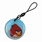 Ключ для домофона "Angry Birds" голубой