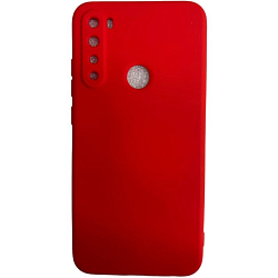 Силиконовый чехол Silicone Case NEW ERA для Xiaomi Redmi Note 8 красный