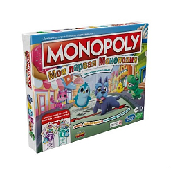 Настольная игра MONOPOLY Монополия Джуниор Моя первая Монополия 2 в 1, Hasbro Games F4436121
