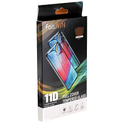 Противоударное стекло 11D FAISON для SAMSUNG Galaxy A71/A81/A91/Note 10 Lite/S10 Lite, черное, полный клей