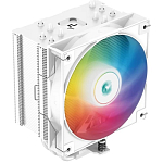Кулер для процессора DEEPCOOL AG500 DIGITAL WH ARGB LGA1700/1200/115X/AM5/AM4 (9шт/кор, TDP 240W, PWM, ARGB Fan 120mm, 5 тепл. трубок, белый) RET